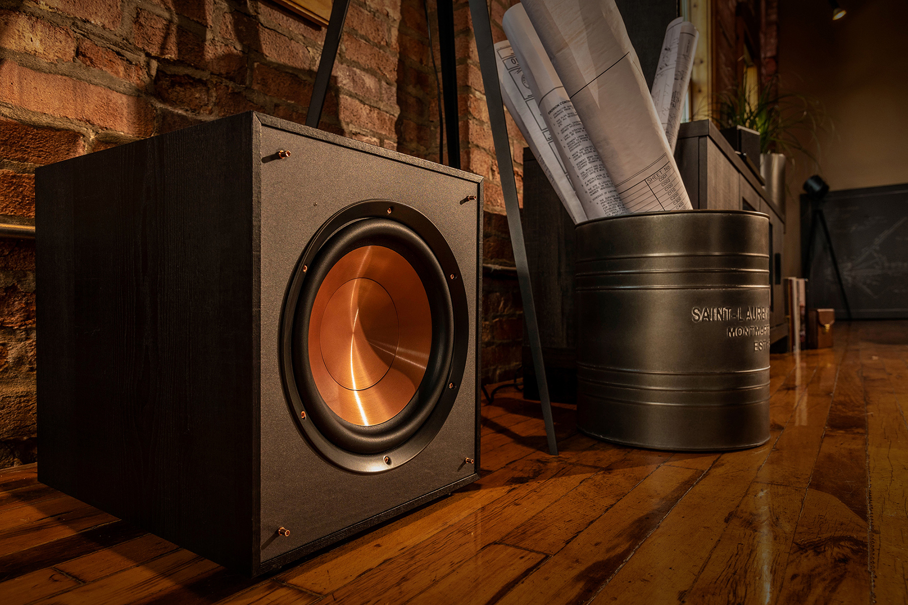 Klipsch subwoofer up-close