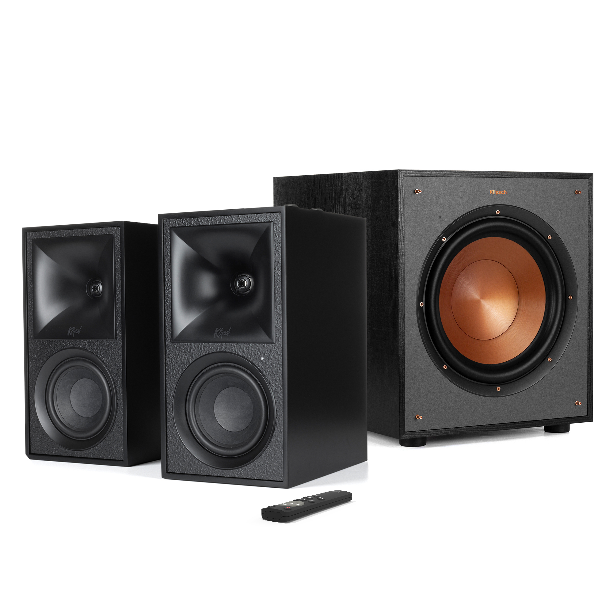 The Fives + R100SW 10" 2.1 Powered Home Theater System Klipsch